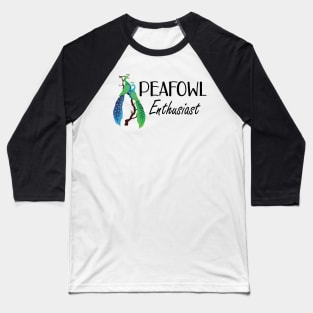 Peafowl Enthusiast Baseball T-Shirt